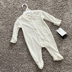 Nike Ivory Velour Baby 6 month Sleeper